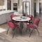 Regency Kahlo Round Table & Chair Sets, 42 W, 42 L, 29 H, Wood, Metal, Plastic Top, Maple TPL42RNDPLBK47BY - alternate 1